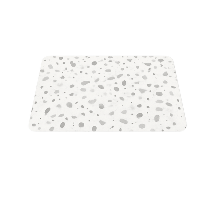 Alfombra vinílica efecto mármol estilo terrazo gris - TenVinilo