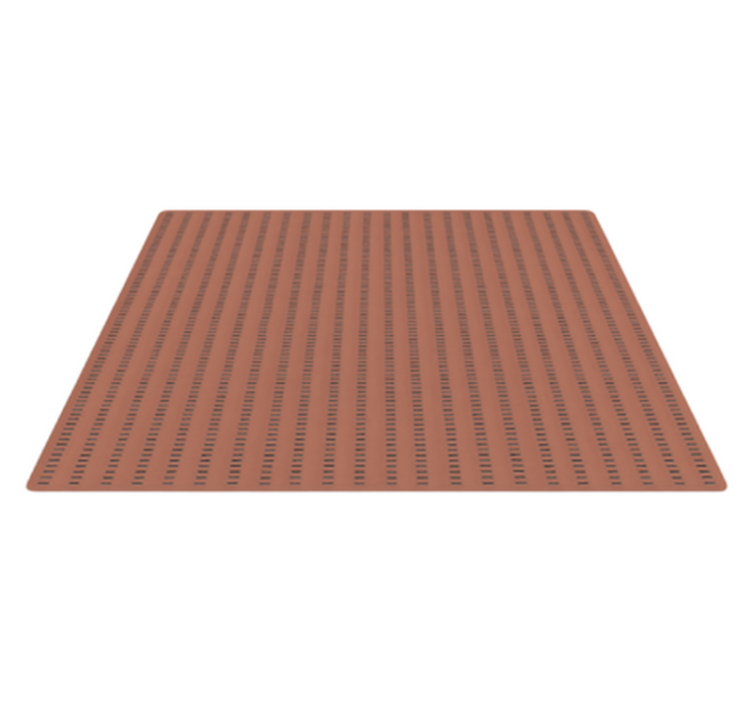 Alfombra vinílica exterior diseño de línea discontinua - TenVinilo