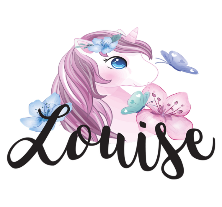 Alfombra vinílica animales unicornio de ojos grandes - TenVinilo