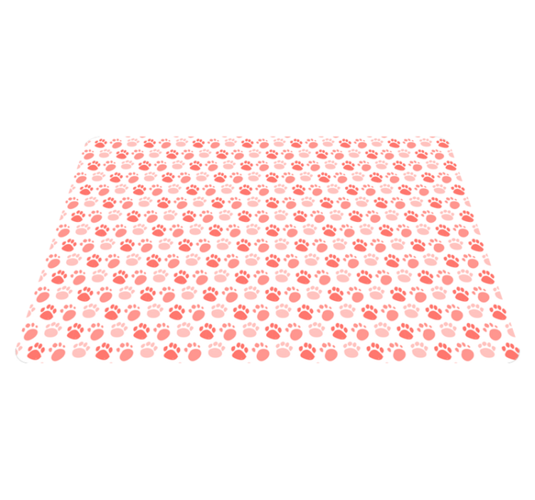 Alfombra vinílica animales huellas de perro - TenVinilo