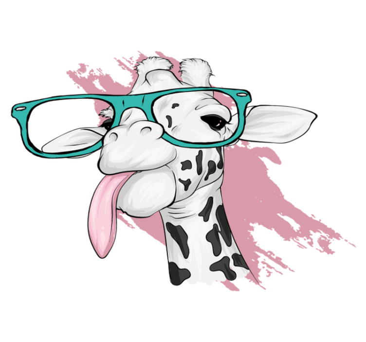 Alfombra vinílica animales salpicadura de jirafa - TenVinilo