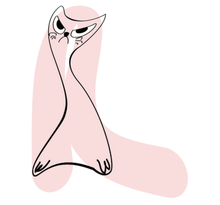 Alfombra vinílica animales silueta enojada - TenVinilo