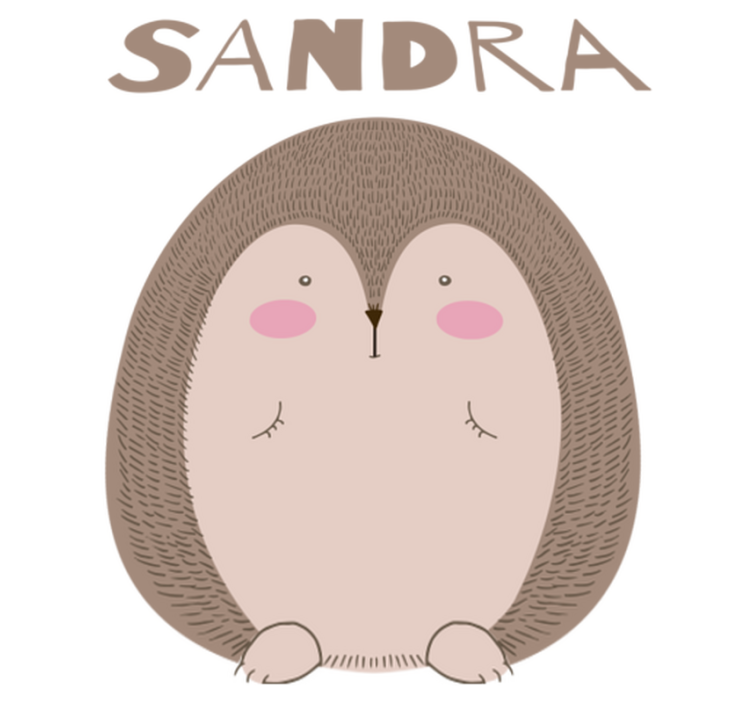 Alfombra vinílica animales erizo tierno - TenVinilo