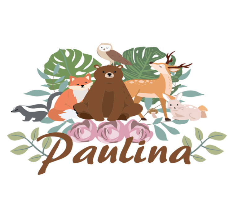 Alfombra vinílica animales reunión de animales del bosque - TenVinilo