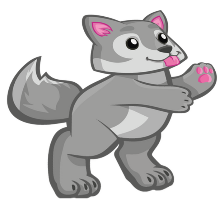 Alfombra vinílica animales personaje de perrito juguetón - TenVinilo