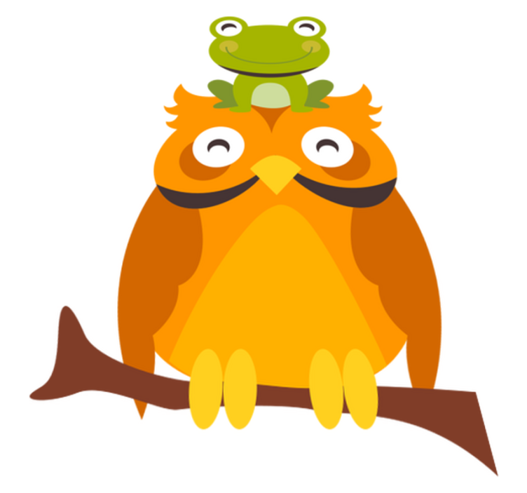 Alfombra vinílica animales personajes animales caprichosos - TenVinilo