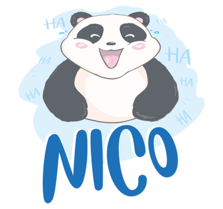 Alfombra vinílica animales bebé panda sorprendido - TenVinilo