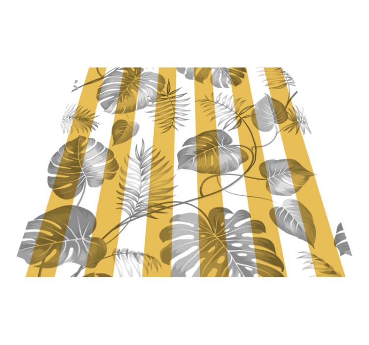 Alfombra vinílica flores para puertas correderas - TenVinilo