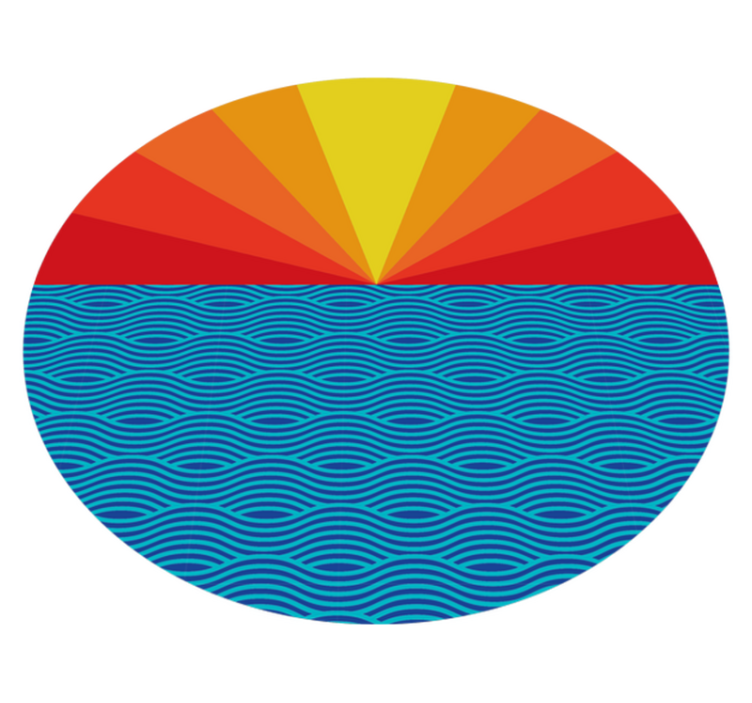 Alfombra vinílica dormitorio atardecer vintage - TenVinilo