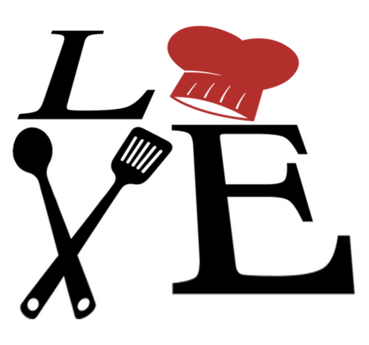 Alfombra vinílica cocina amor de chef - TenVinilo