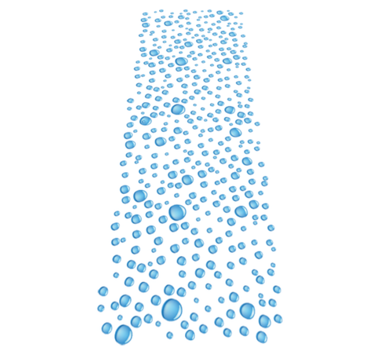 Alfombra vinílica baño gotas de agua - TenVinilo