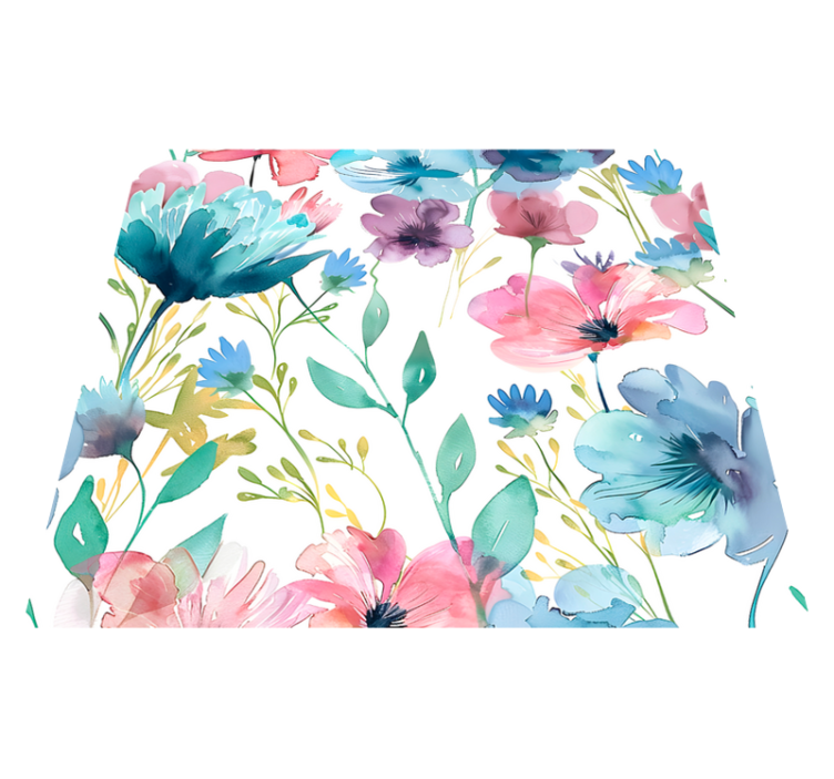 Alfombra vinílica flores silvestres en verano - TenVinilo