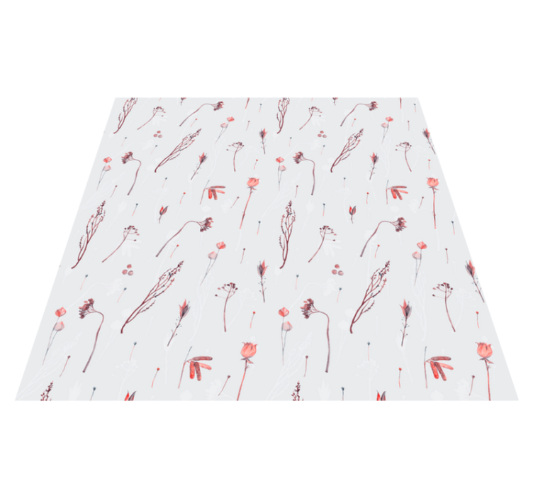 Alfombra vinílica flores diseño floral delicado - TenVinilo