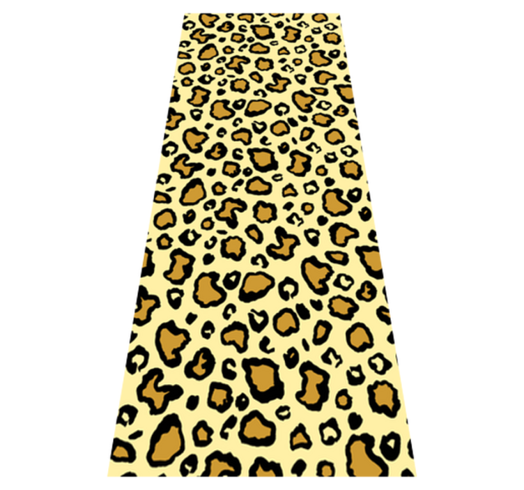 Alfombra vinílica animal print estampado leopardo clásico - TenVinilo