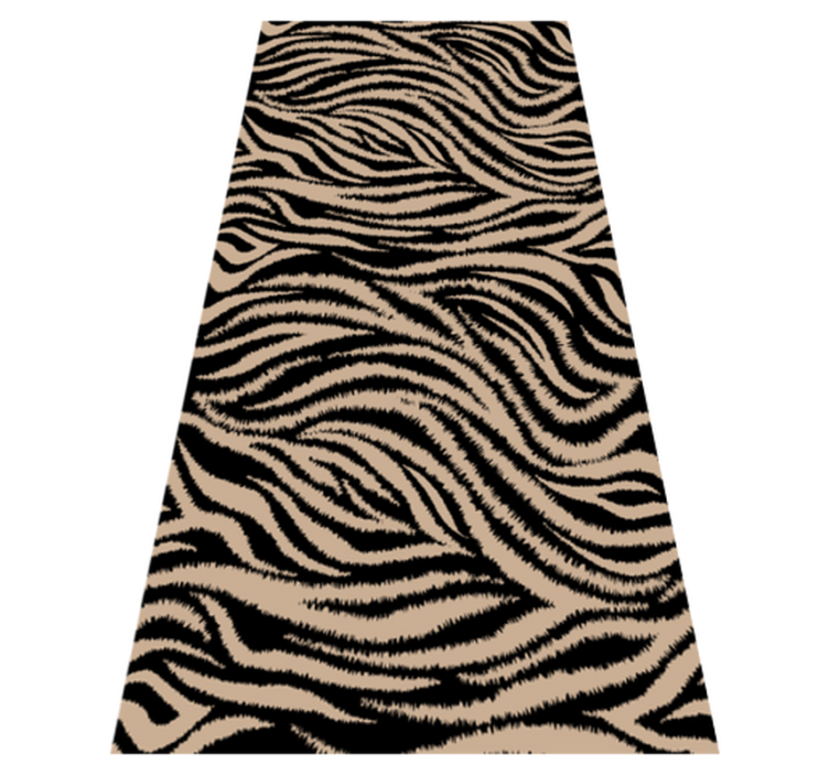 Alfombra vinílica animal print motivo rayas de cebra - TenVinilo
