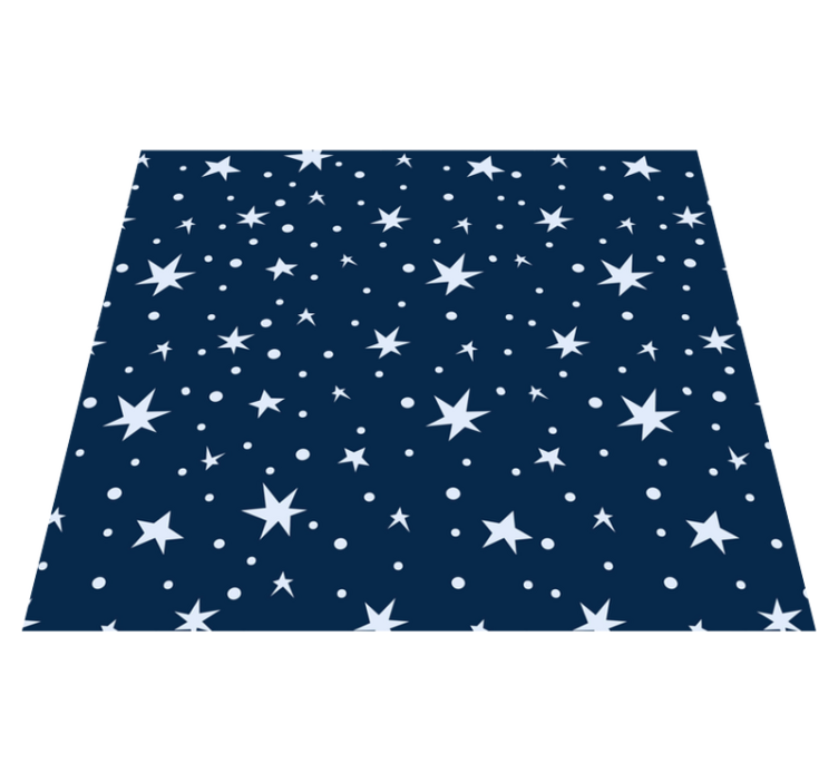 Alfombra vinílica de estrellas en azul marino - TenVinilo