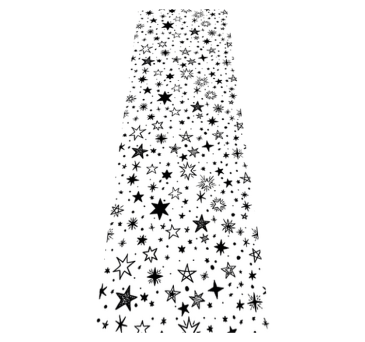 Alfombra vinílica de estrellas fondo blanco con estrellas - TenVinilo