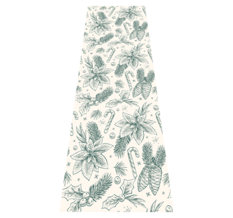 Alfombra vinílica navidad patrón de regalos dibujados a mano - TenVinilo