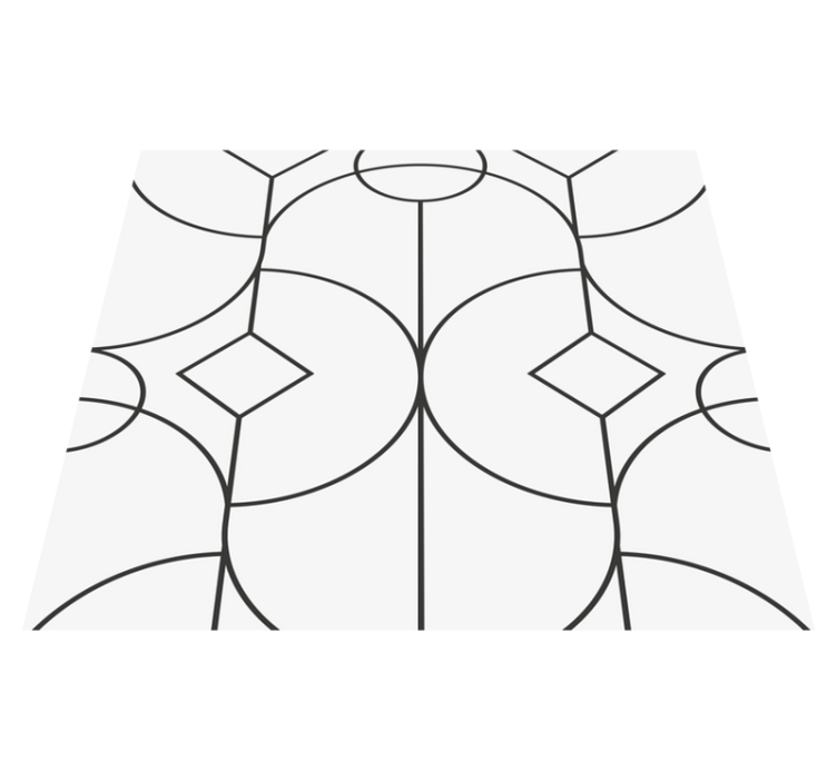 Alfombra vinílica dormitorio patrón elegante clásico - TenVinilo