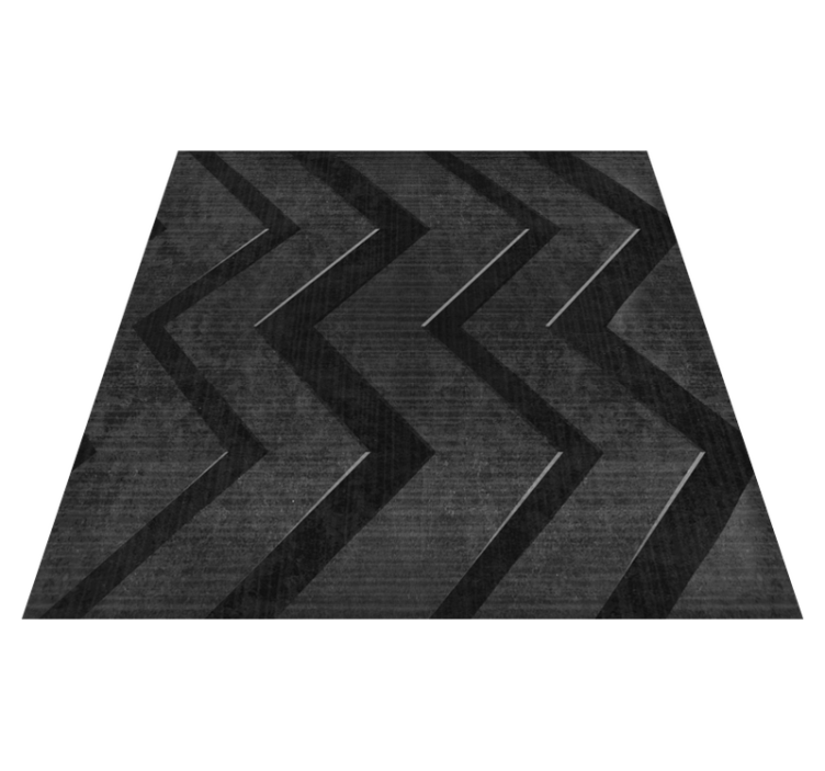Alfombra vinílica dormitorio rayas de acero negro - TenVinilo