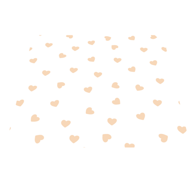 Alfombra vinílica dormitorio corazones pequeños - TenVinilo