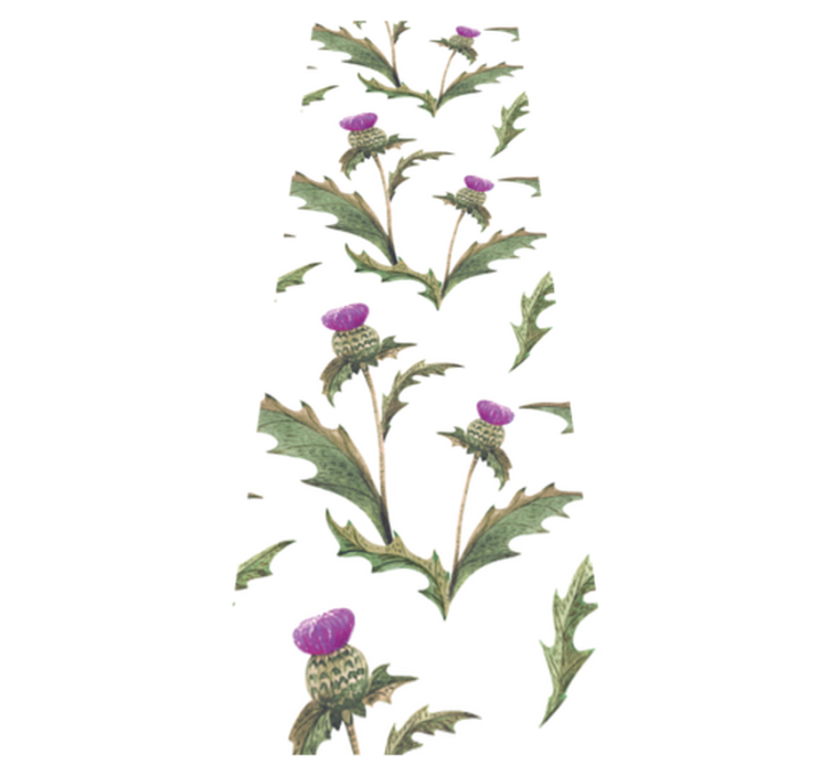 Alfombra vinílica dormitorio cardos escoceses - TenVinilo