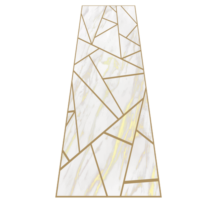 Alfombra vinílica dormitorio mosaico geométrico mármol - TenVinilo