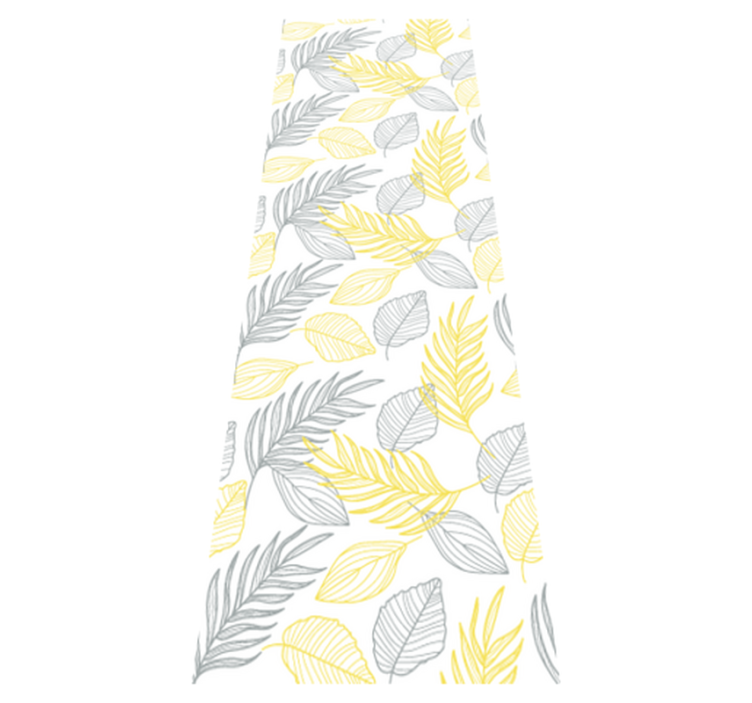 Alfombra vinílica dormitorio hojas de pantone - TenVinilo