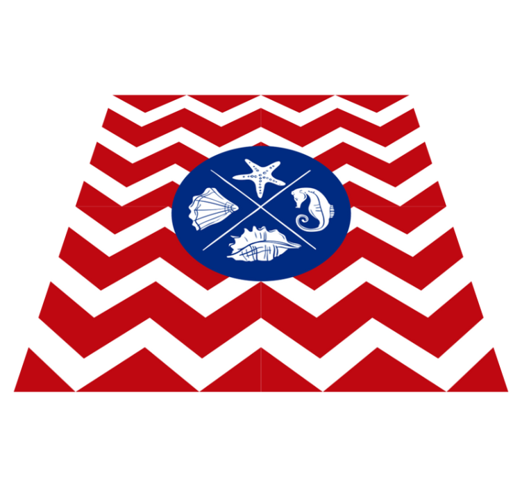 Alfombra vinílica naturaleza patrón de conchas marinas - TenVinilo