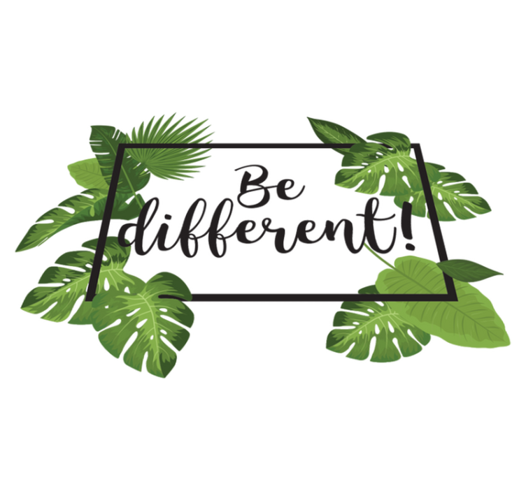 Alfombra vinílica flores sé diferente - TenVinilo