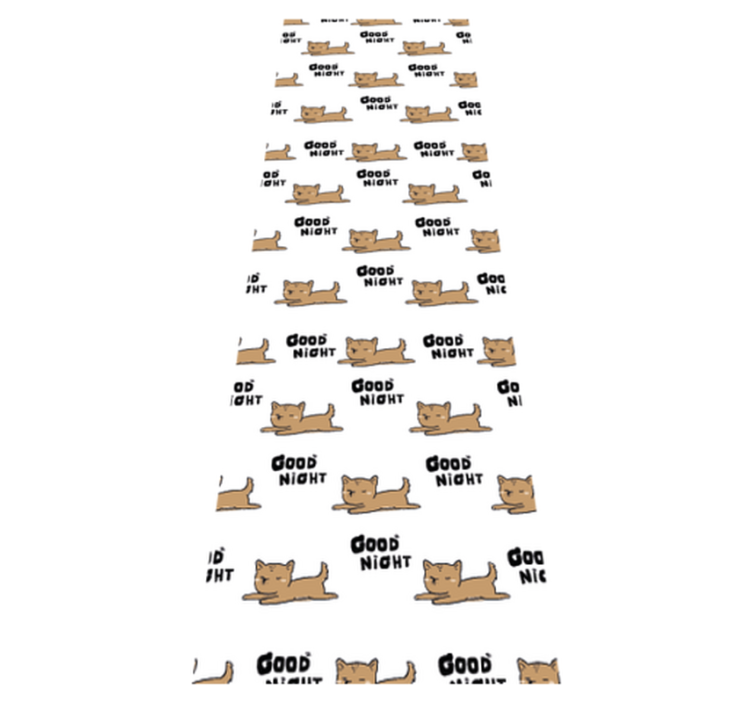 Alfombra vinílica dormitorio perrito durmiendo - TenVinilo