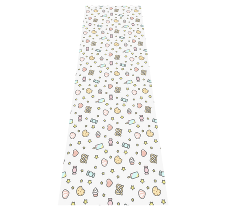 Alfombra vinílica dormitorio bocaditos adorables - TenVinilo