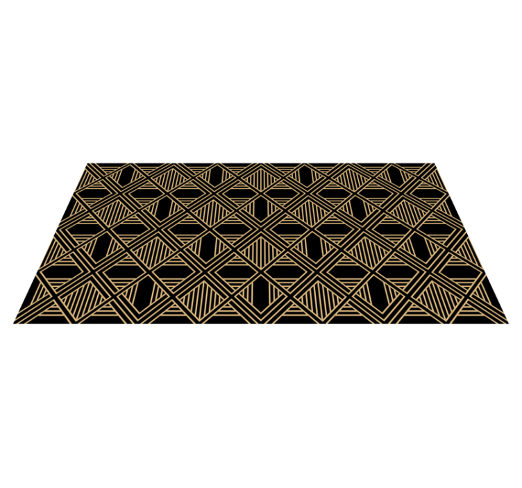 Alfombra de vinilo geométrica estilo art déco gatsby - TenVinilo