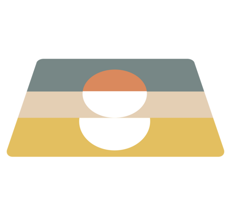 Alfombra de vinilo geométrica arte abstracto de banderas - TenVinilo