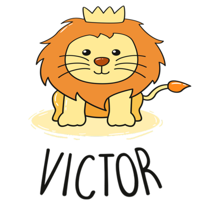 Alfombra de vinilo infantil dibujo león bebé - TenVinilo