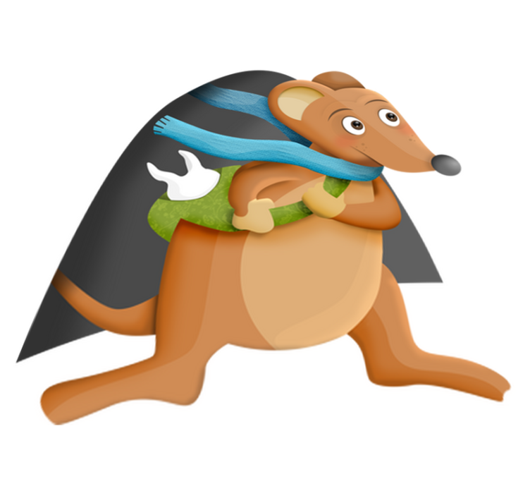 Alfombra de vinilo infantil ratón de los dientes - TenVinilo