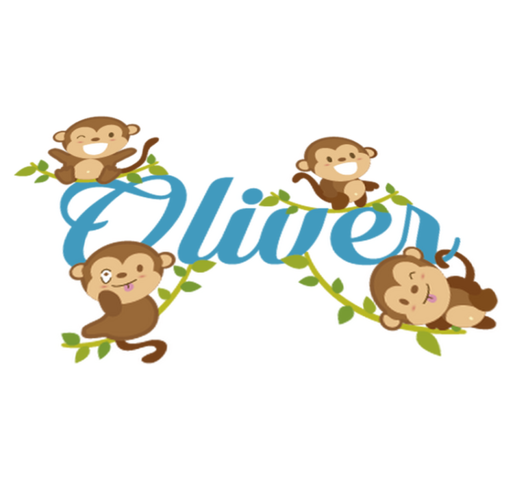 Alfombra de vinilo infantil vinil infantil de monos - TenVinilo