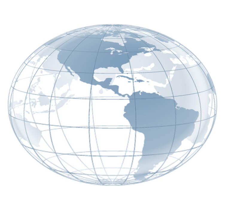 Alfombra vinílica dormitorio mapa de américa azul - TenVinilo