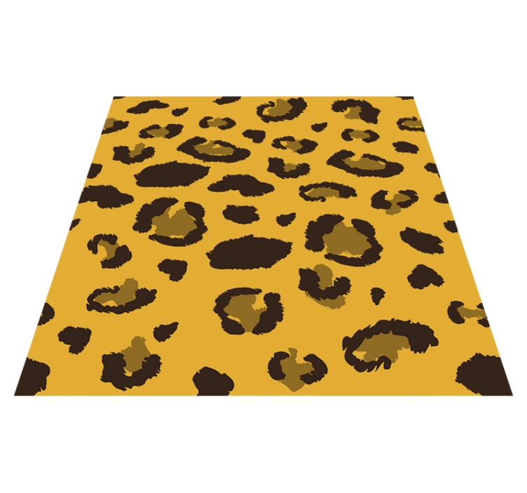 Alfombra vinílica dormitorio estampado leopardo - TenVinilo