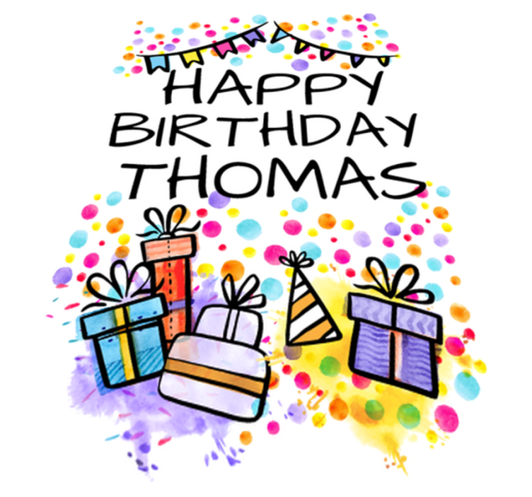 Alfombra de vinilo infantil cumpleaños personalizado - TenVinilo