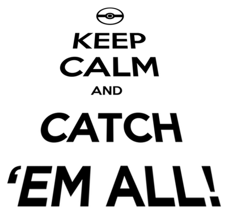 Alfombra vinílica de juegos infantil pokémon mantén la calma - TenVinilo