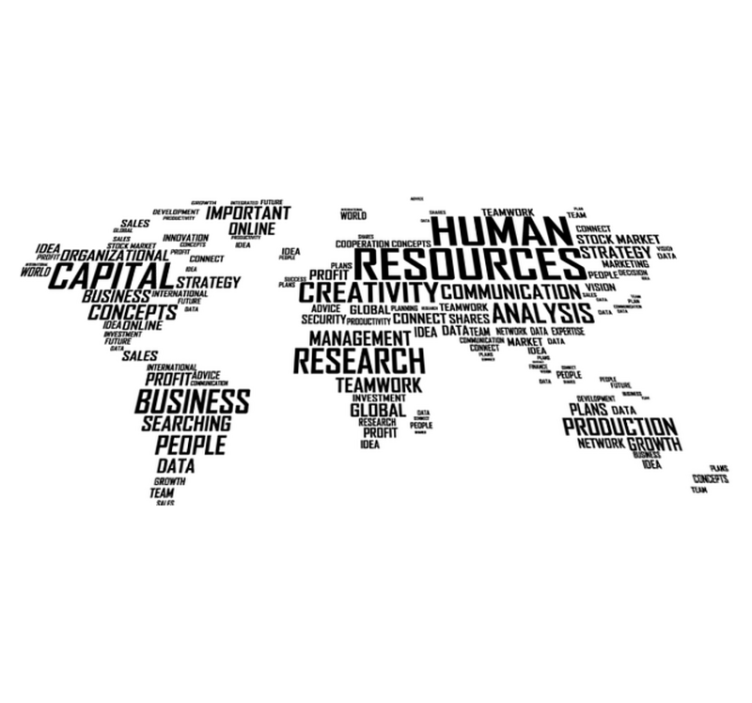 Alfombra de vinilo mapamundi para empresas - TenVinilo