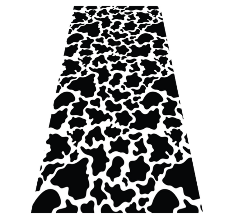 Alfombra vinilica Animal Print vaca rectangular - TenVinilo