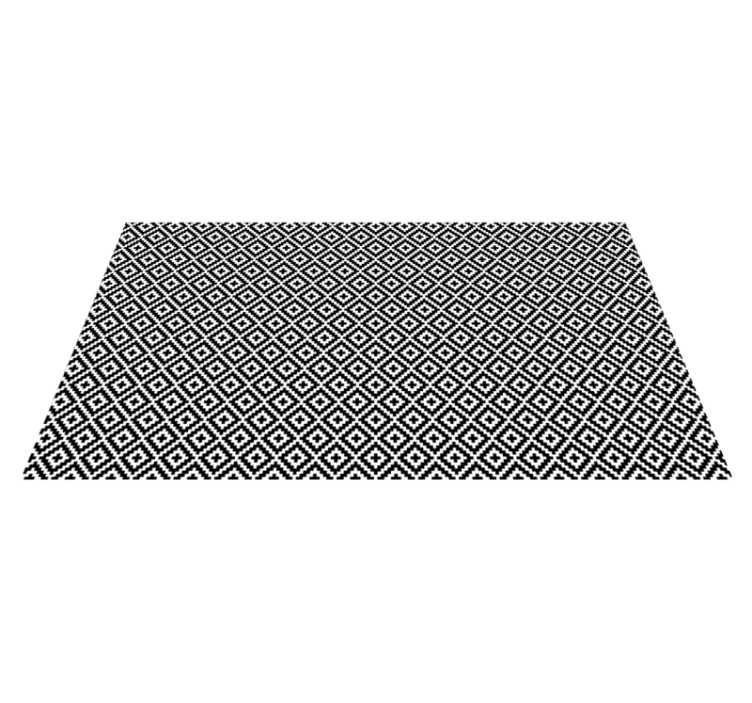 Alfombra vinilica patron tribal geometrico - TenVinilo