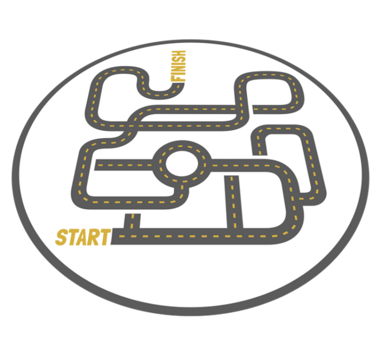 Alfombra vinílica de juegos infantil aventura vial - TenVinilo