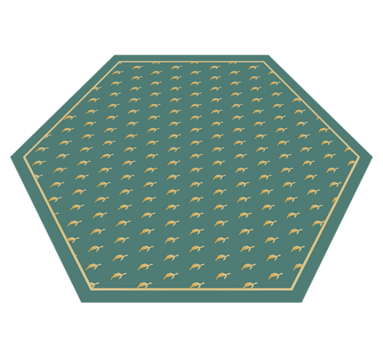 Aflombra vinílica animales geométrica tortugas - TenVinilo