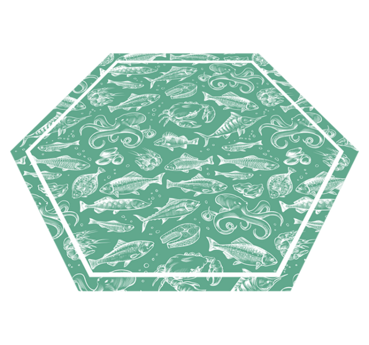 Alfombra vinílica animales encantamiento acuático - TenVinilo