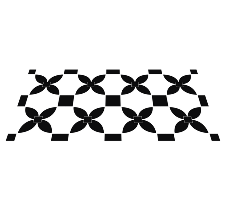 Alfombra vinílica cocina mosaico monocromático - TenVinilo