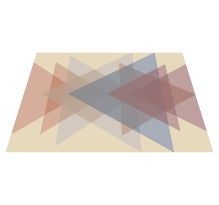 Alfombra de vinilo geométrica superposición geométrica - TenVinilo