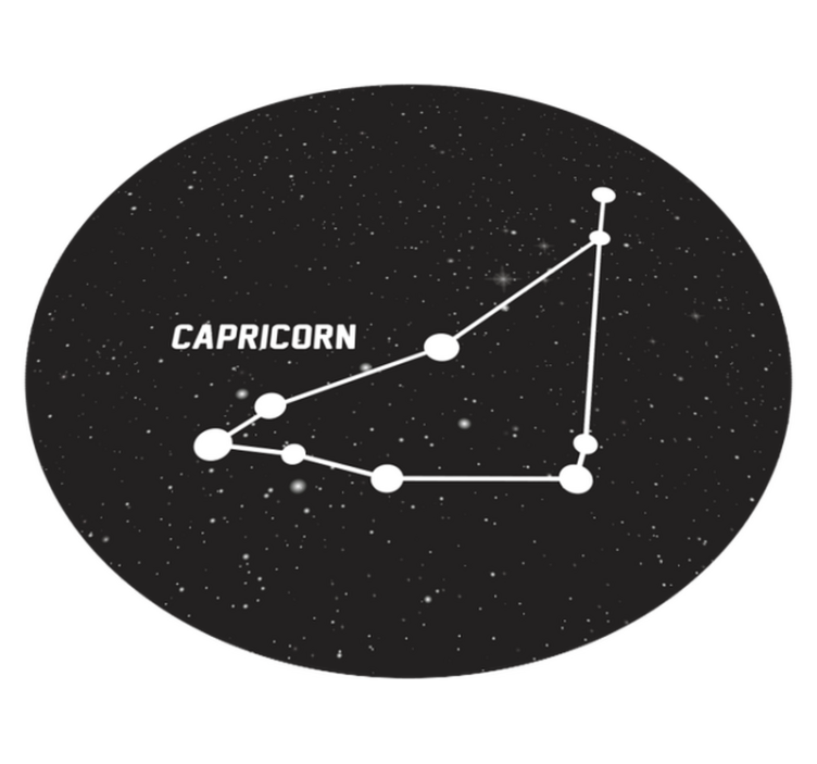 Alfombra vinílica de estrellas constelación de capricornio - TenVinilo
